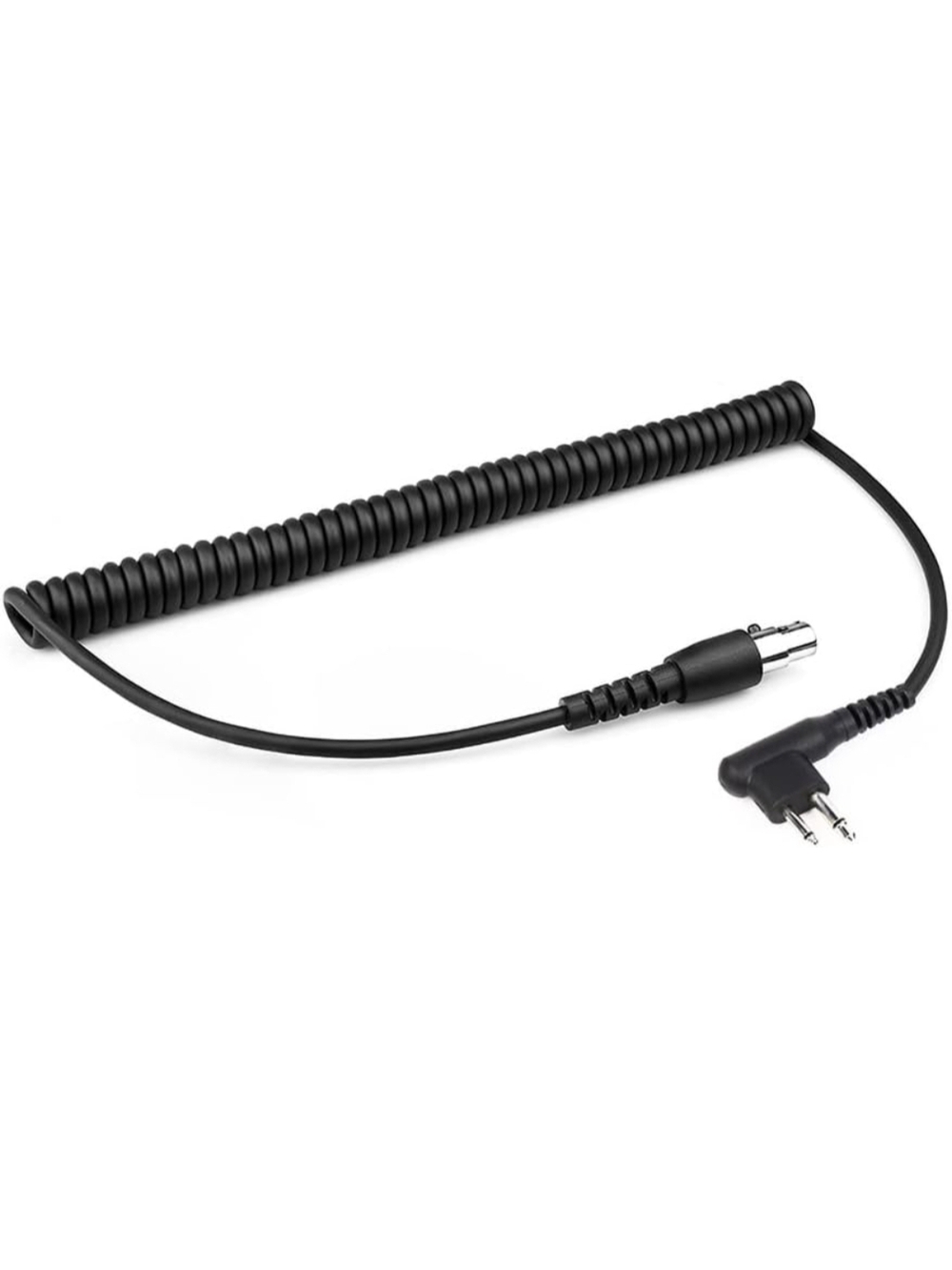 K Plug To 5 Pin Motorola Coiled Black Audio/Radio Accessory Cable